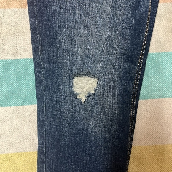 Old Navy slightly distressed Rockstar super skinny high rise jeans size 16 tall. - Picture 3 of 14